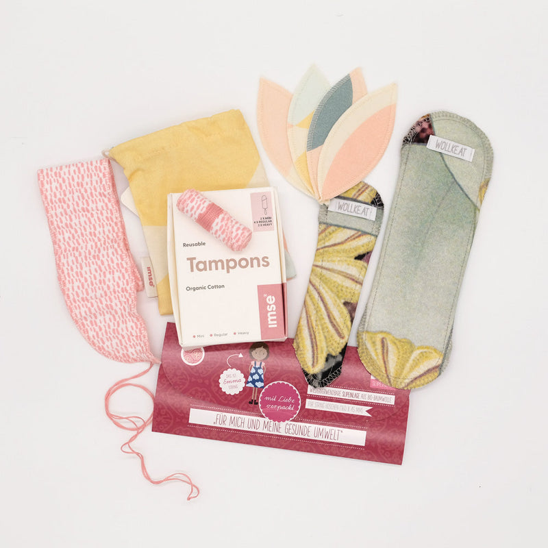 Tampons, -Binden und Slipeinlagen
