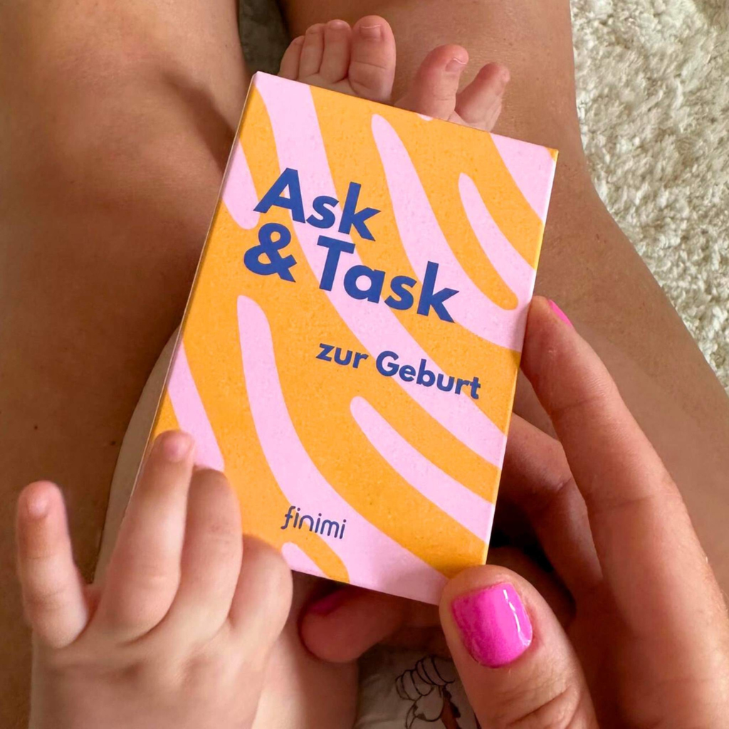 Karten "Ask & Task" - zur Geburt