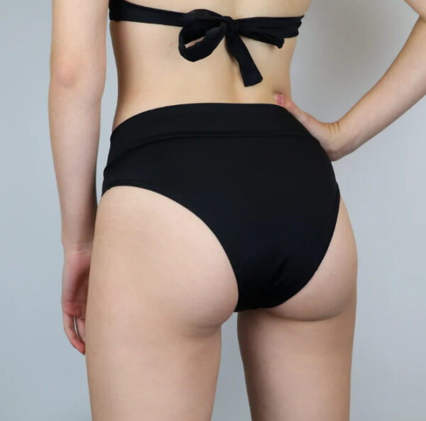 Bikini-Periodenslip Basic schwarz hinten