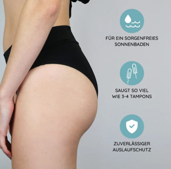 Bikini-Periodenslip Basic schwarz